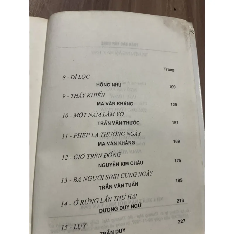 Truyện ngắn hay 1997 - báo Văn Nghệ  697117