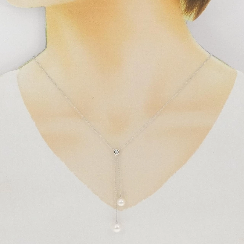 585WG Dây chuyền ngọc trai Akoya - Hàng hiệu Authentic 856677