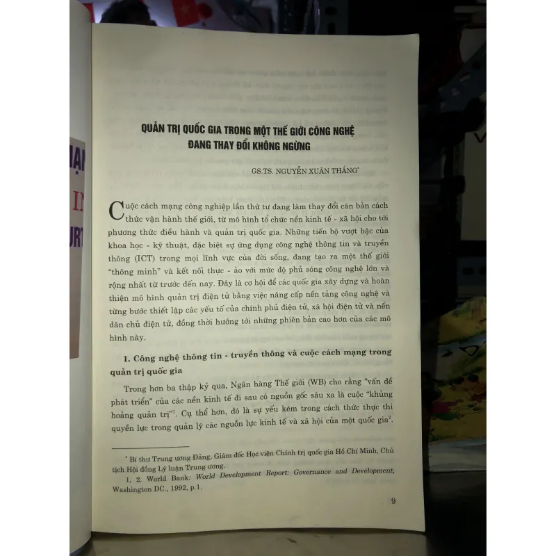 Cuộc cách mạng công nghiệp lần thứ tư với quản trị nhà nước 755294