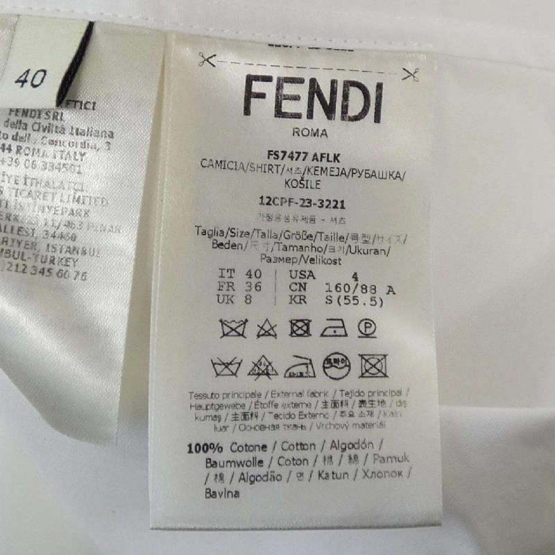 Áo sơ mi FENDI FS7477 AFLK - Hàng hiệu Chính hãng 814076