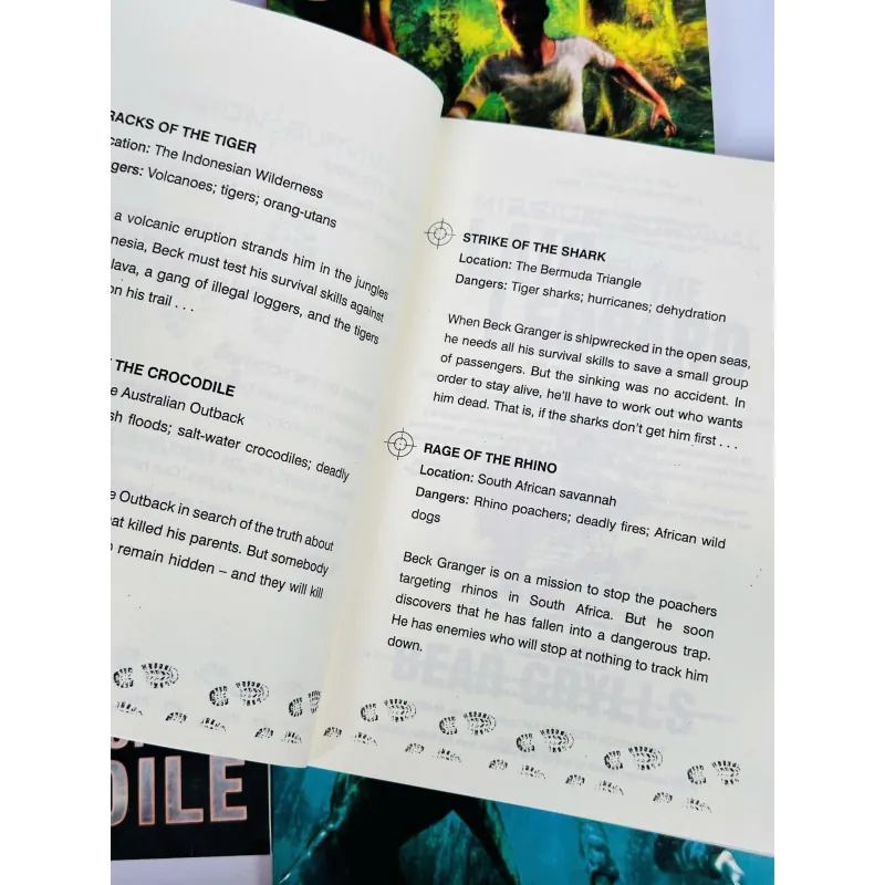 Sách nhập trung - Bear Grylls Mission Survival 8 Books Set, nhiệm vụ sống còn 8 cuốn 937431