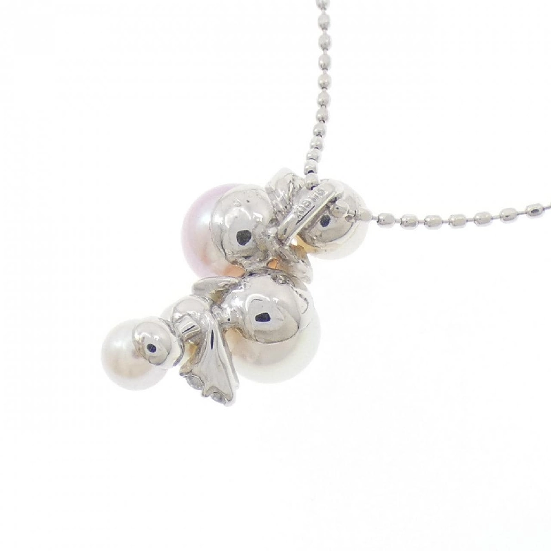 K18WG Ngọc trai Akoya Dây chuyền - Hàng hiệu Chính hãng 856962