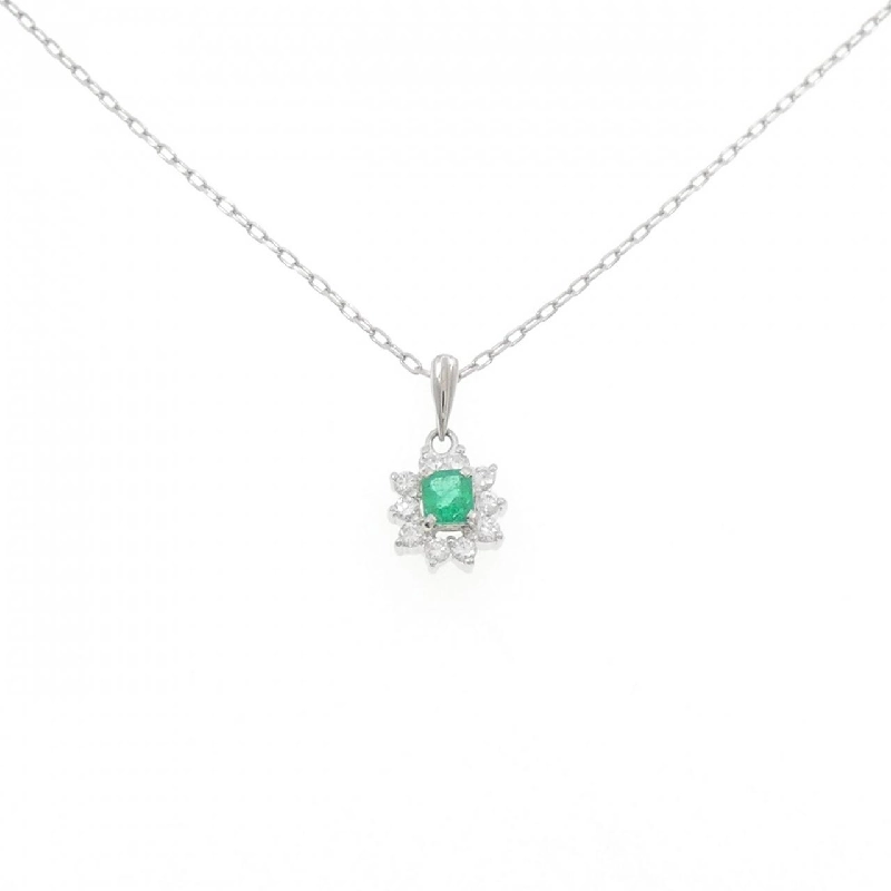 Dây chuyền ngọc lục bảo PT900/PT850 0.13CT - Hàng hiệu Authentic 858575