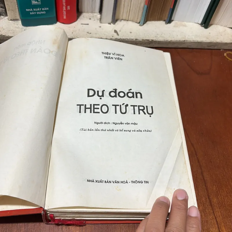 II Sách Huyền Học: Dự Đoán Theo Tứ Trụ - Thiệu Vĩ Hoa - 2002 777856