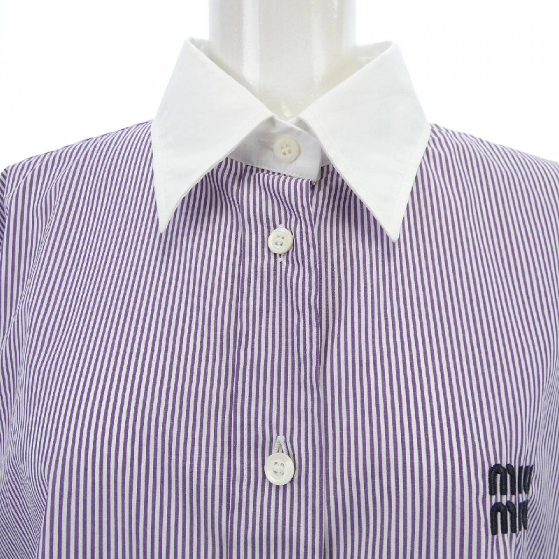MIU MIU MIU MIU Logo MK1833 SOOO 139C Áo sơ mi 631687