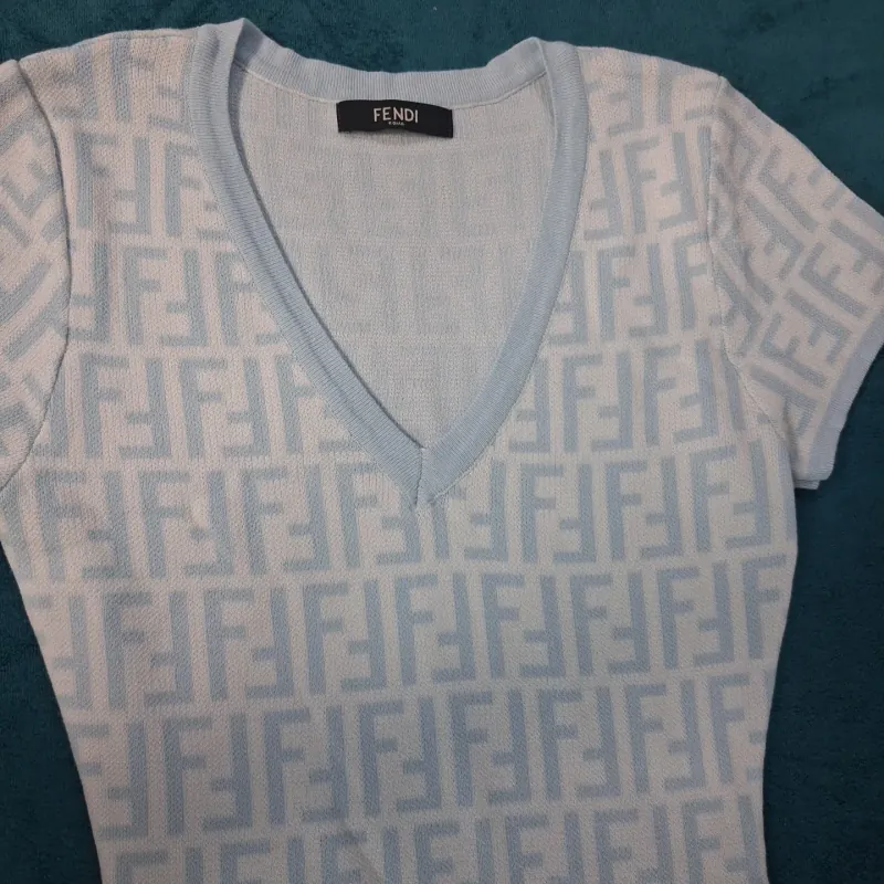 Đầm xanh Fendi 792096