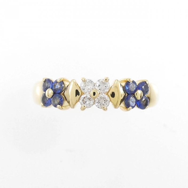 Nhẫn Sapphire Hoa K18YG 0.36CT 673112