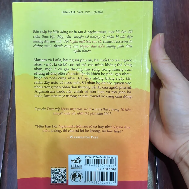 Văn học hiện đại - NGÀN MẶT TRỜI RỰC RỠ - Khaled Hosseini -  1038547