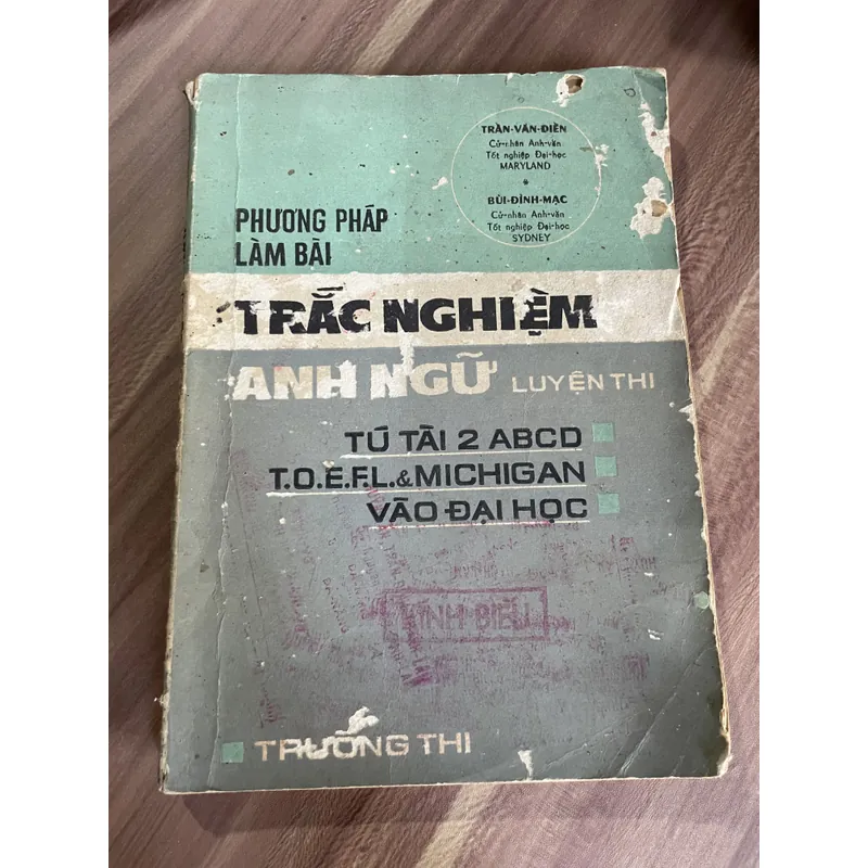 Trắc nghiệm Anh ngữ: Tú tài, đại học - Sách giáo khoa trước 75 681760