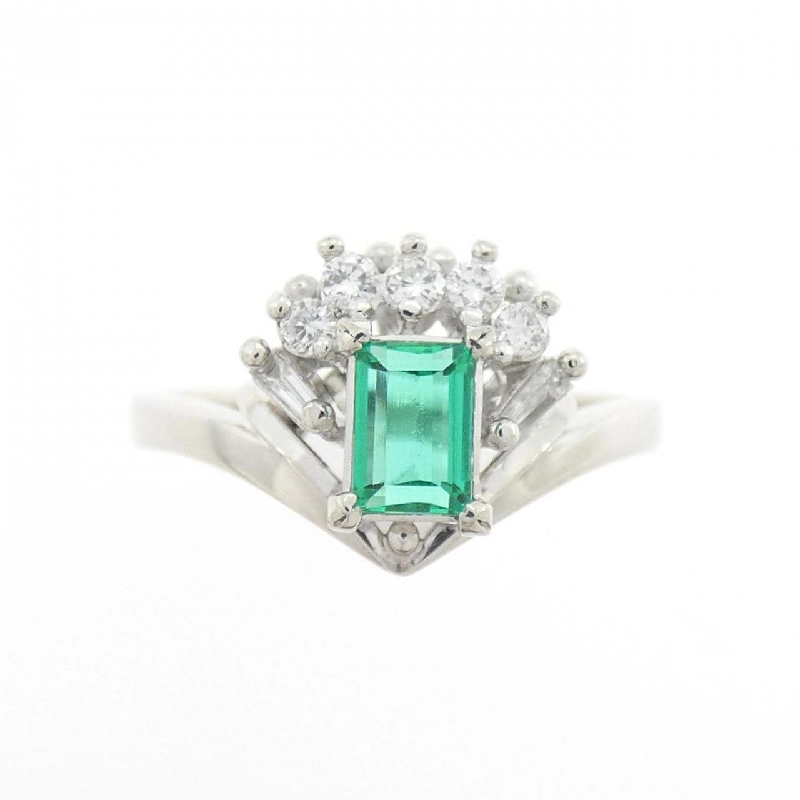 Nhẫn Emerald PT900 0.36CT - Hàng hiệu Authentic 853825