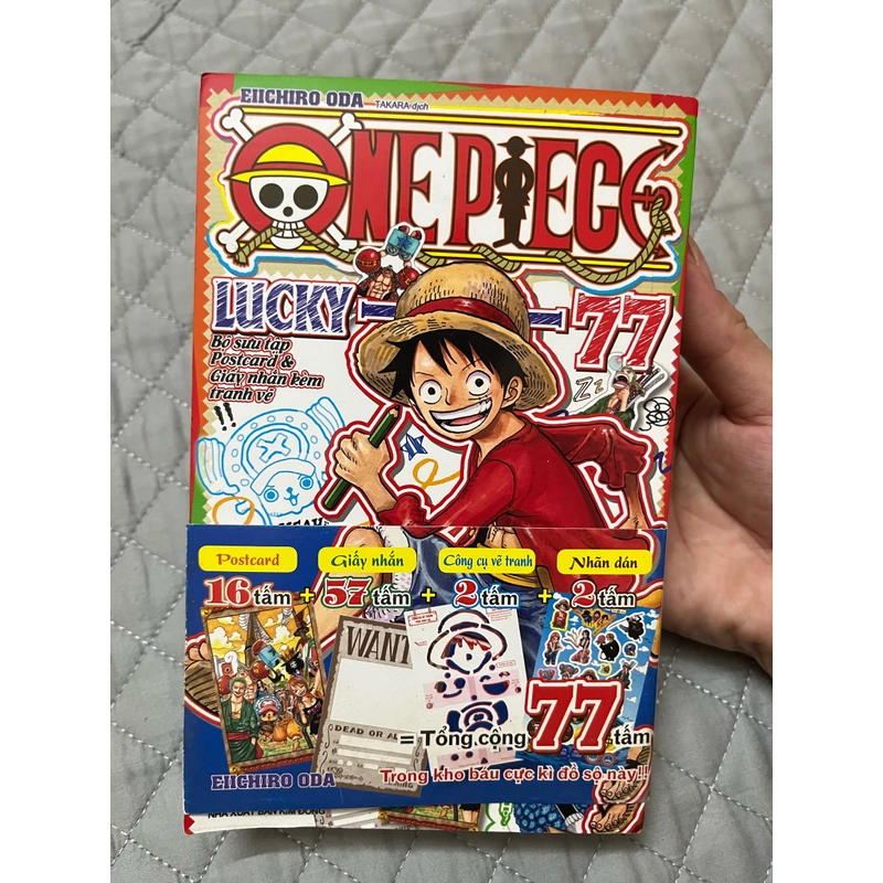 Truyện tranh One piece lucky 77 limited full obi & sticker 297414