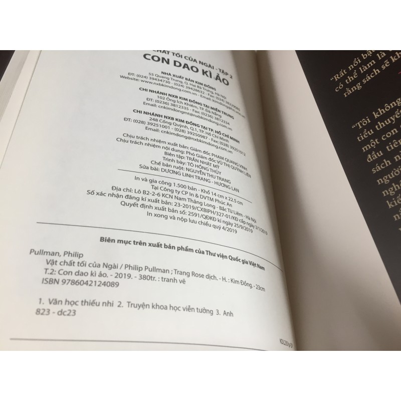 Vật Chất Tối Của Ngài (Trọn Bộ 3 Tập) - Philip Pullman 193884