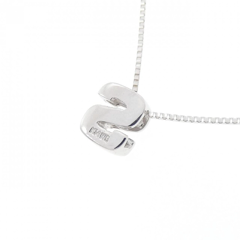 K14WG Chữ cái S Dây chuyền kim cương - Hàng hiệu Chính hãng 859433