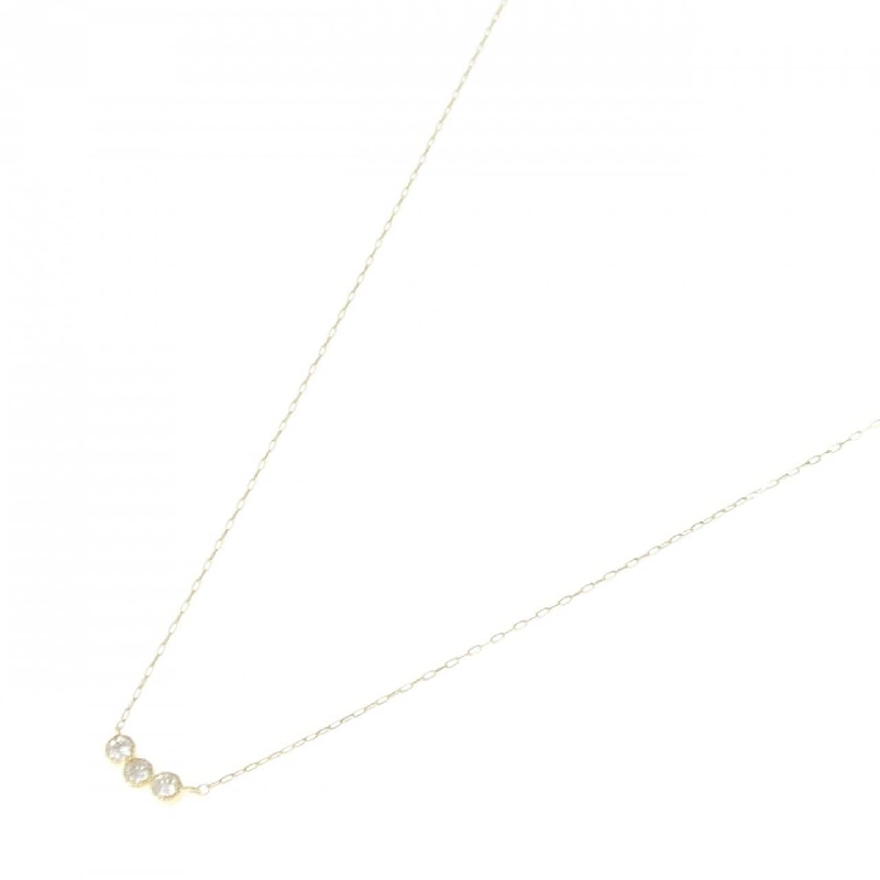 Dây chuyền kim cương K18YG 0.10CT - Hàng hiệu Chính hãng 863502