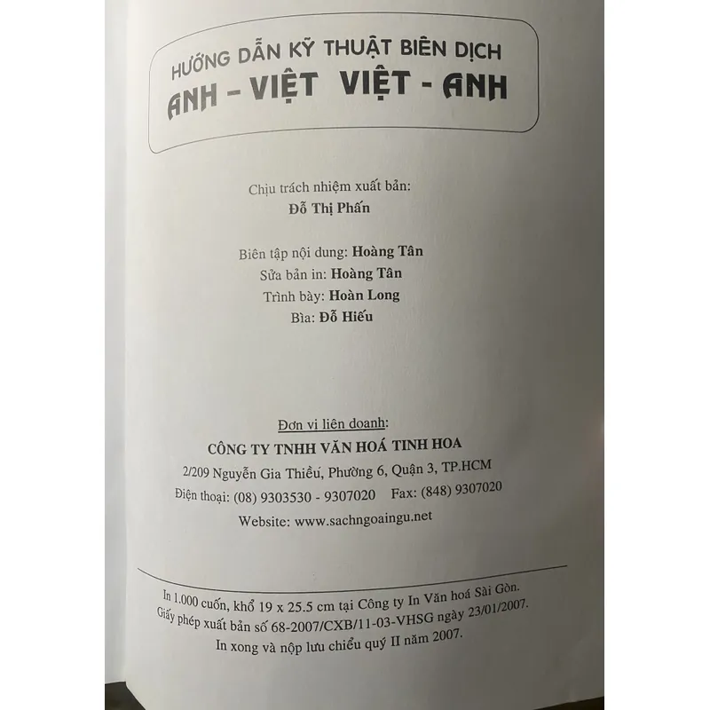Hướng dẫn kỹ thuật Biên dịch Anh Việt - Việt Anh 739115