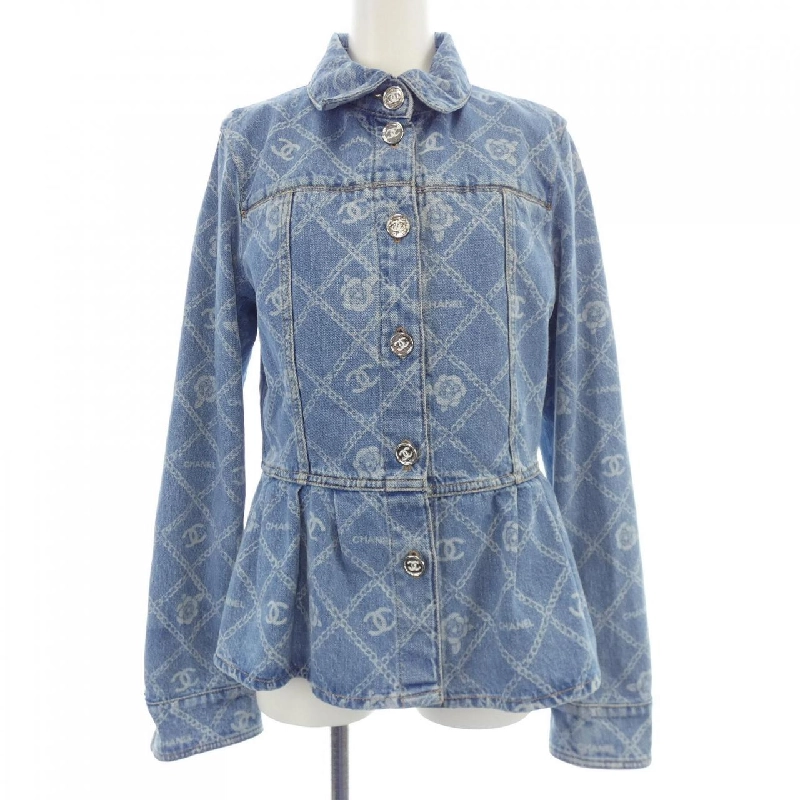 【Mã giảm giá】Áo khoác denim CHANEL 642218