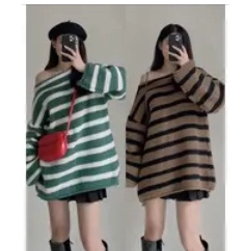 Áo len trễ vai 509096