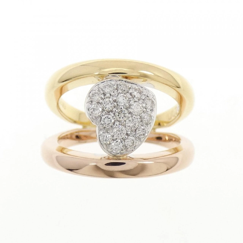 Nhẫn kim cương hình trái tim 3 màu K18 - Hàng hiệu Authentic 849541