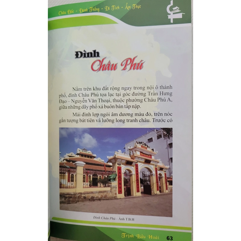 Châu Đốc di tích, thắng cảnh và đặc sản - Trịnh Bửu Hoài (còn mới 95%) 495853