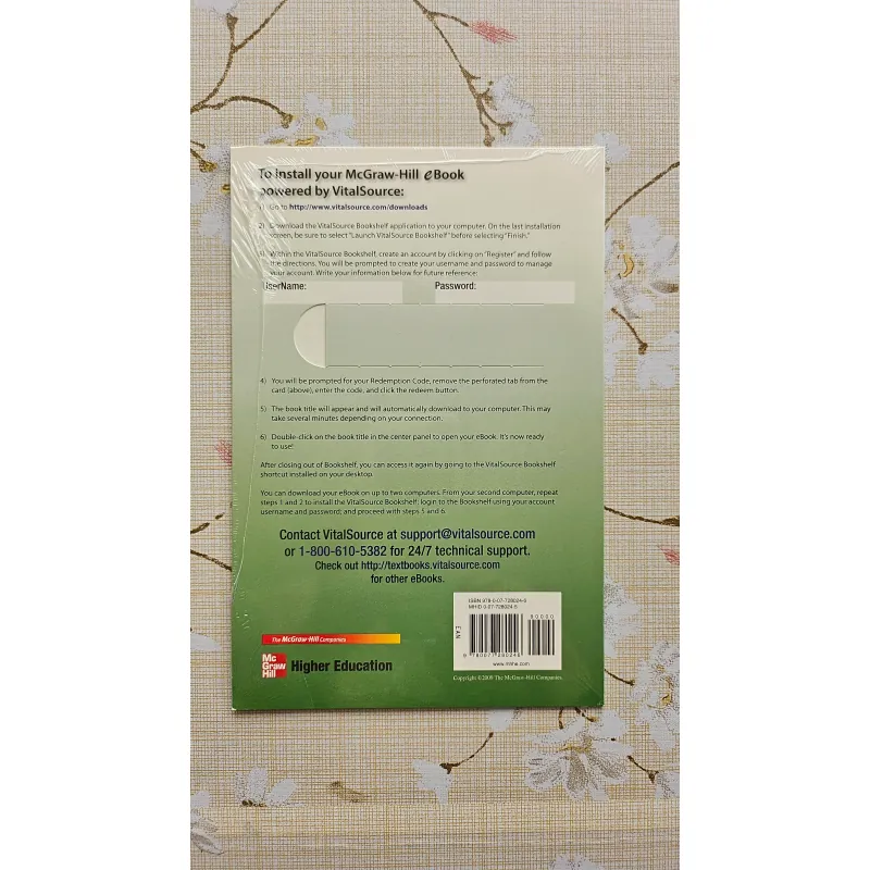 THẺ EBOOK CODE: CHEMISTRY (5th Edition) - MARTIN SILBERBERG– NGUYÊN SEAL 1041225