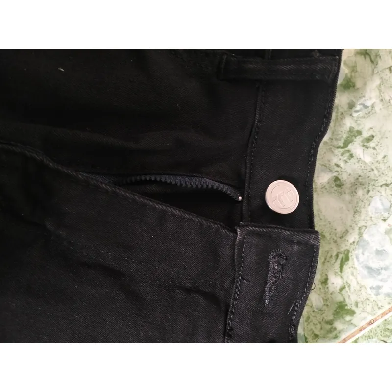 Áo lưới rách + quần jean ống loe 601229