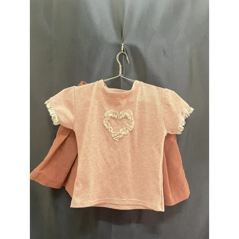 Chân váy và áo babytee hồng 728370