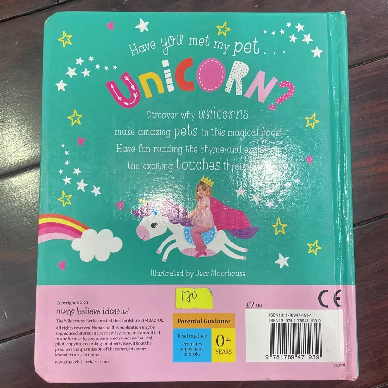 NGOẠI VĂN tiếng anh trẻ em : Have You met my Pet … Unicorn ?  1028022