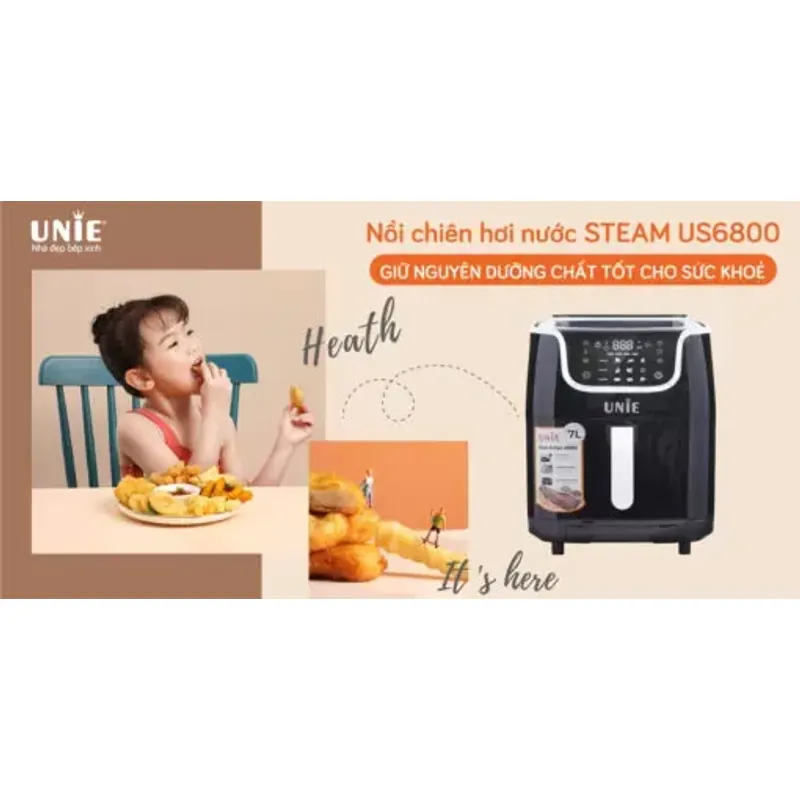 Nồi chiên hơi nước UNIE STEAM US6800 dung tích 7L 574478