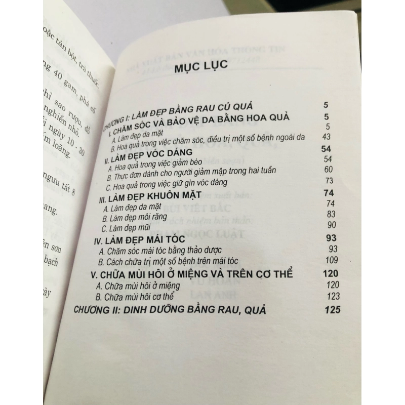 LÀM ĐẸP BẰNG RAU CỦ HOA QUẢ  - 157 trang, nxb: 2006 354904