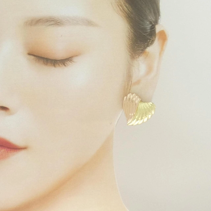 K18YG/K18PG Bông tai hình trái tim - Hàng hiệu Chính hãng 863533