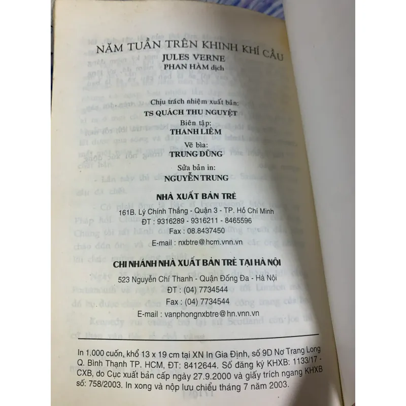 5 Tuần Trên Khinh Khí Cầu - Jules Verne 928018