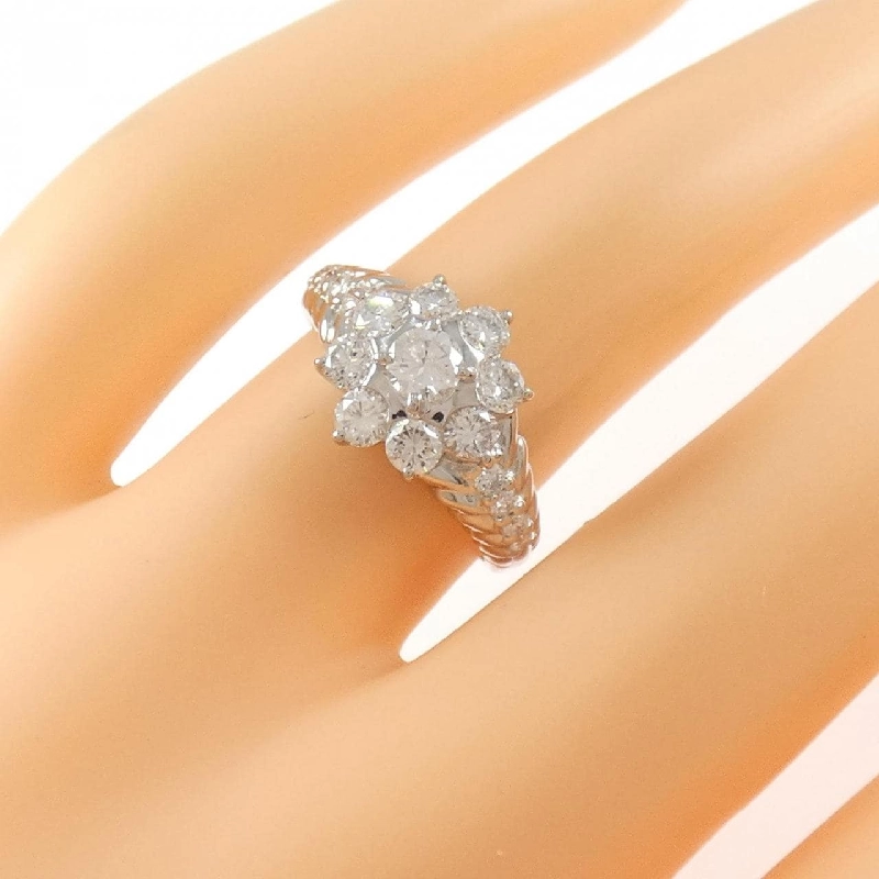 Nhẫn kim cương hoa PT900 1.00CT - Hàng hiệu Authentic 847877