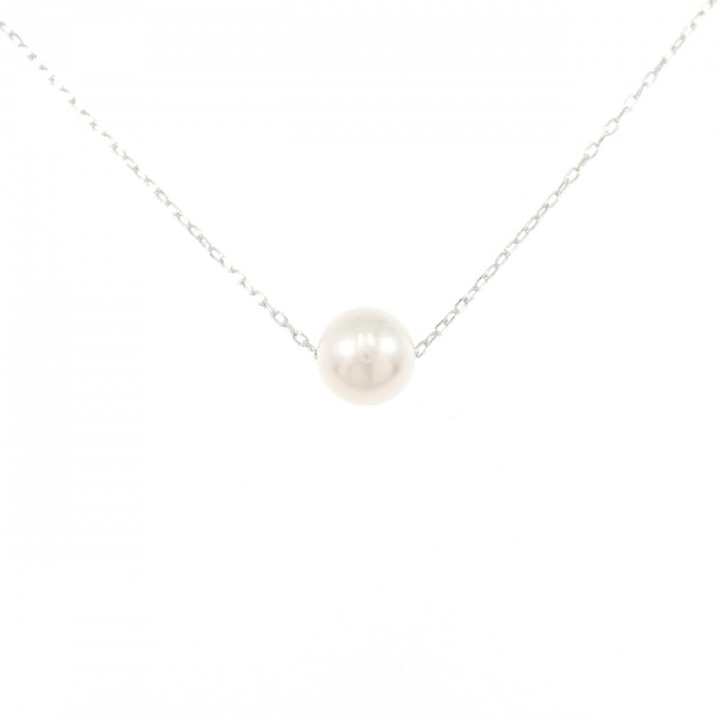 K18WG Dây chuyền ngọc trai Akoya 7.7mm - Hàng hiệu Chính hãng 856790