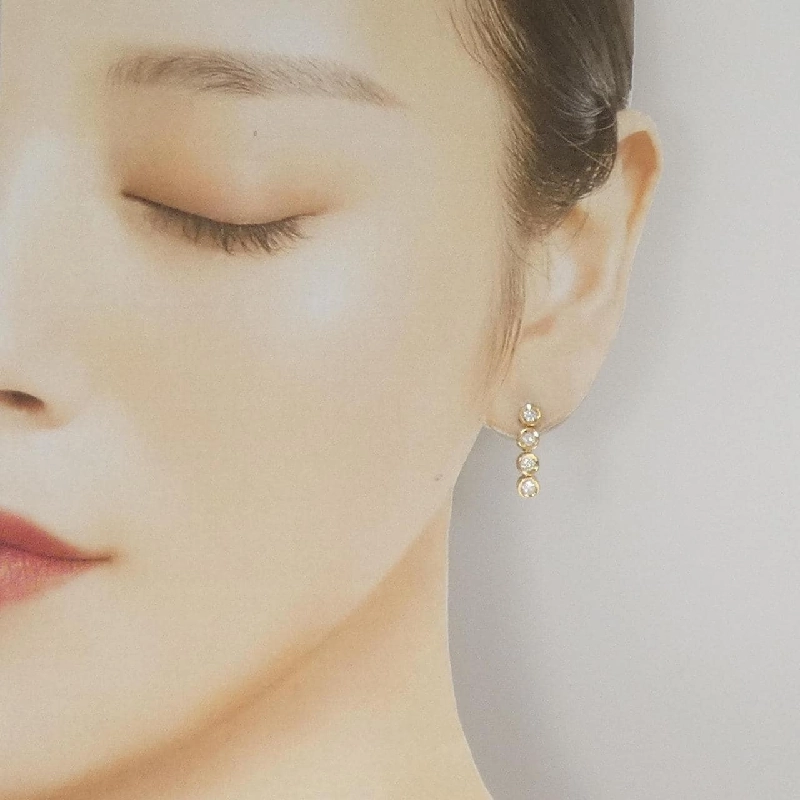 K18YG Bông tai kim cương 0.50CT - Hàng hiệu Chính hãng 870216