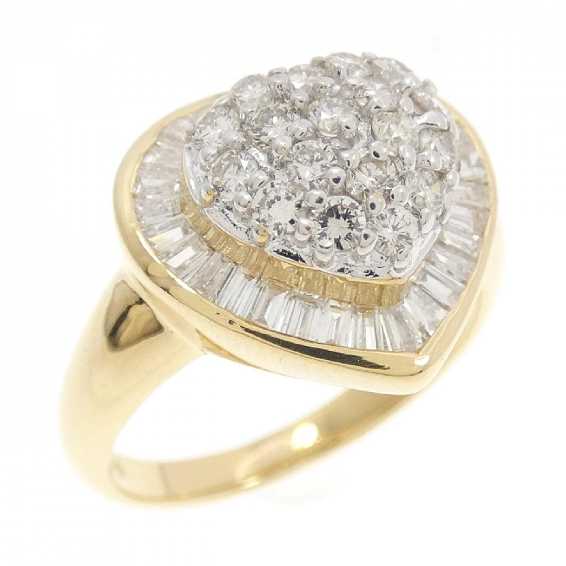 Nhẫn kim cương hình trái tim K18YG/K18WG 1.08CT - Hàng hiệu Chính hãng 851963