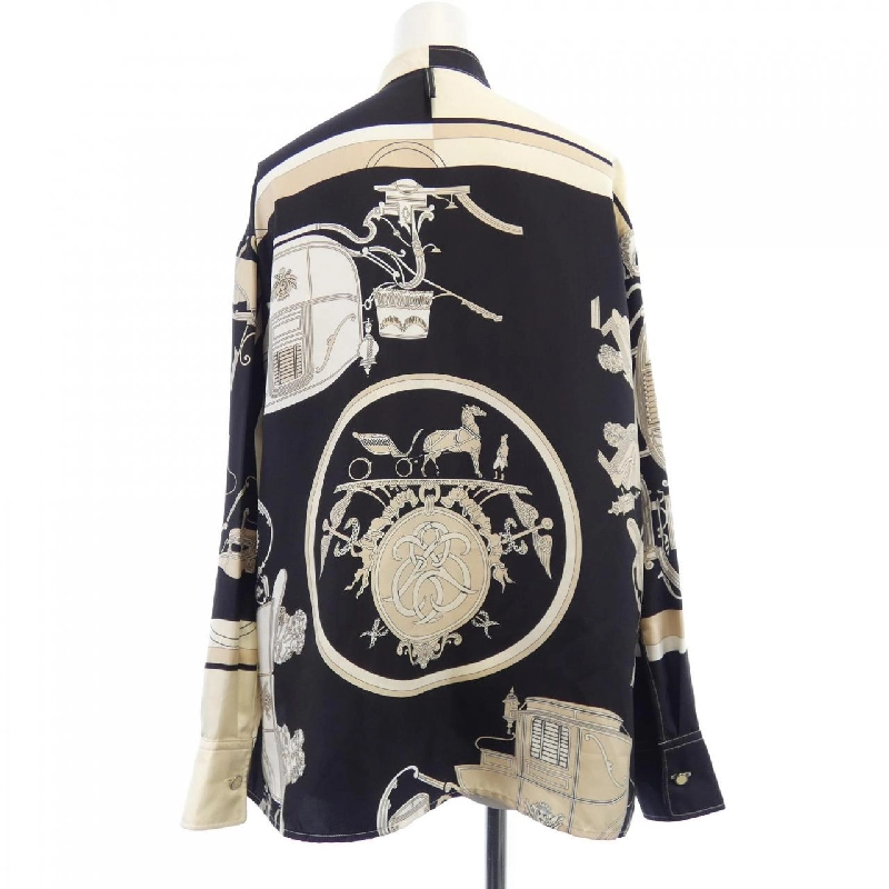 Áo sơ mi HERMES EX-LIBRIS 3E0607D7 Twill Reine 629785