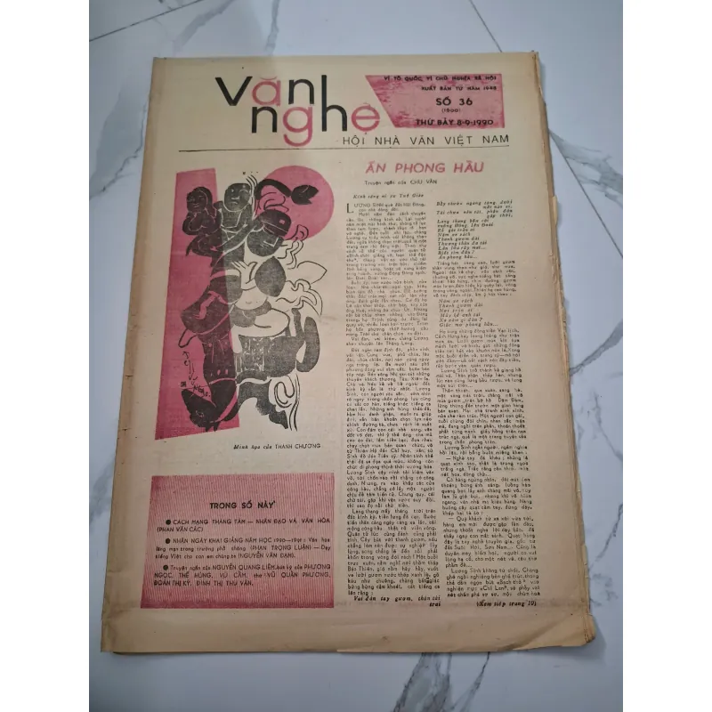 Văn Nghệ Số 36 (8/9/1990) - Nhiều tác giả - Báo văn học 961744