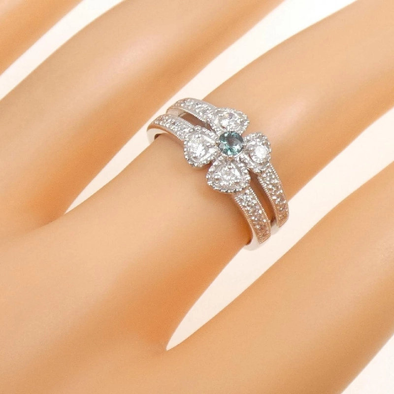 Nhẫn Alexandrite PT900 Hoa 0.10CT - Hàng hiệu Chính hãng 851794