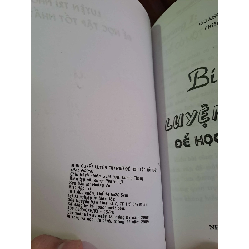 Bí quyết luyện trí nhớ để học tập tốt - Quang Hồng KỸ NĂNG HCM1008 919850