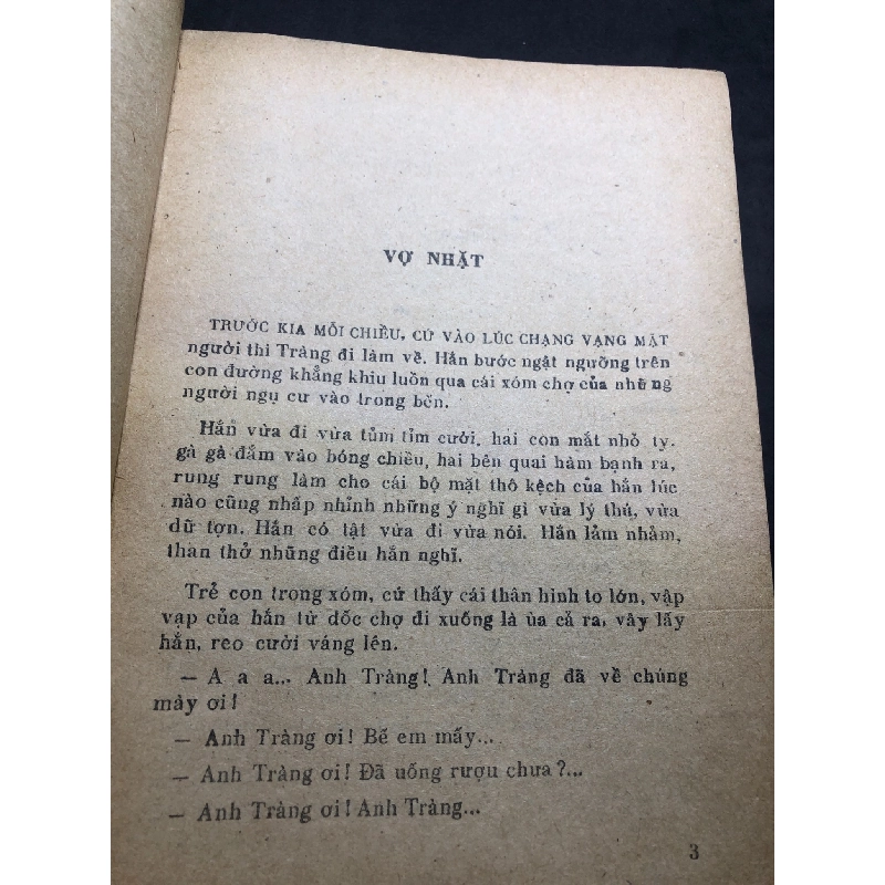 Vợ Nhặt mới 50% ố có dấu mộc và viết nhẹ trang đầu 1983 Kim Lân HPB0906 SÁCH VĂN HỌC 914742