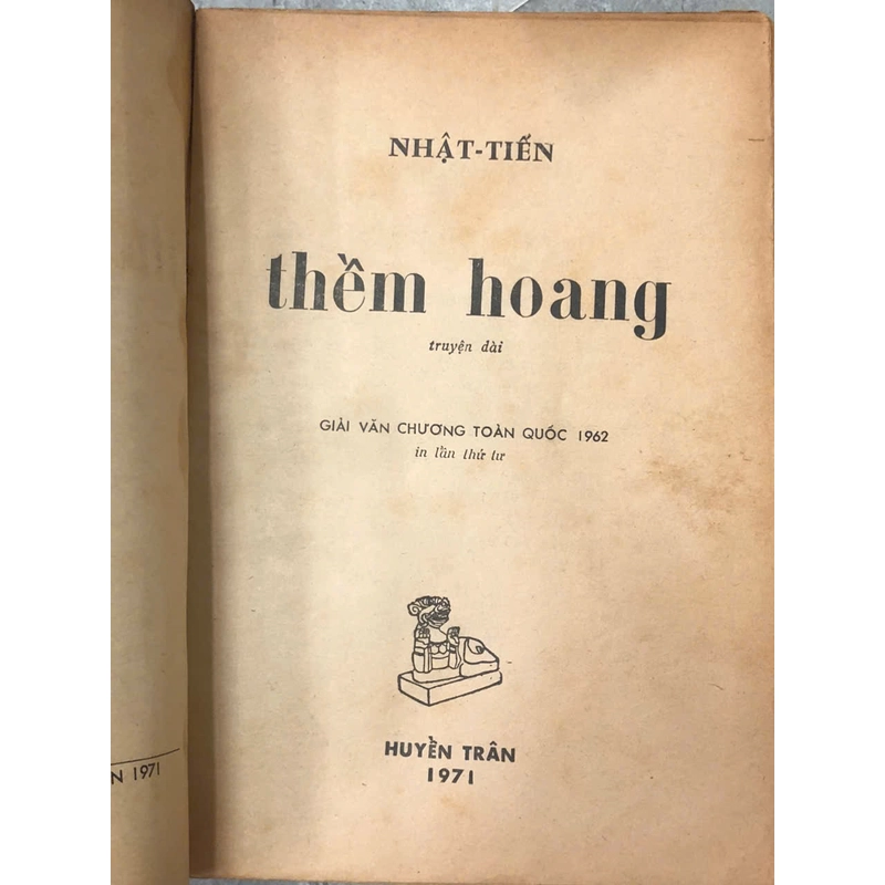 THỀM HOANG - NHẬT TIẾN 474831