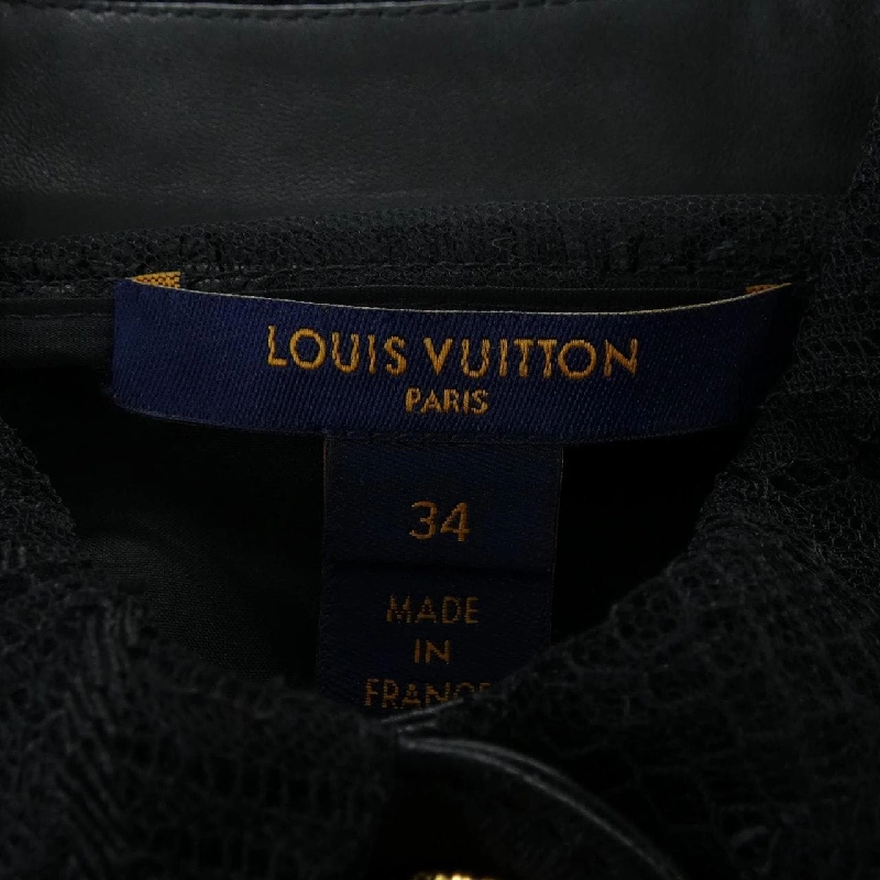 Áo đầm LOUIS VUITTON Feather Lace và Da FMLD94NN4 - Hàng hiệu Authentic 812726
