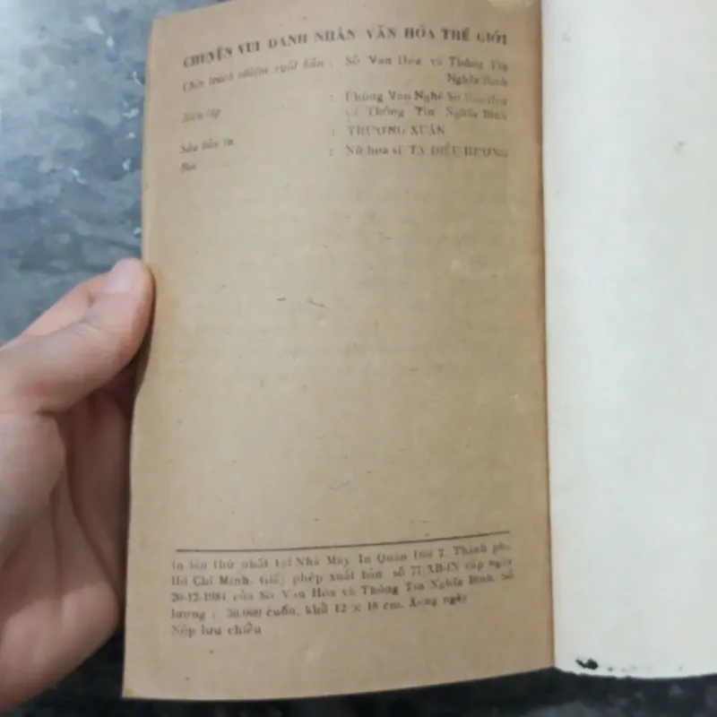 Sách Cũ: Chuyện Vui Danh Nhân Văn Hóa Thế Giới -1985 1007103