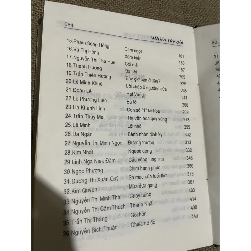 80 tác giả nữ Việt Nam - 700 trang, bìa cứng , thơ văn  760376