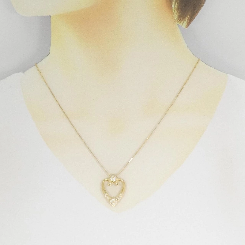 K18YG Dây chuyền kim cương 0.25CT - Hàng hiệu Authentic 861459