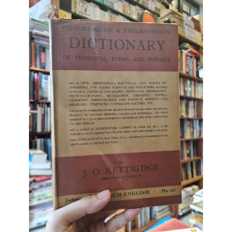 DICTIONARY OF TECHNICAL TERMS AND PHRASES : FRENCH-ENGLISH & ENGLISH-FRENCH 222144