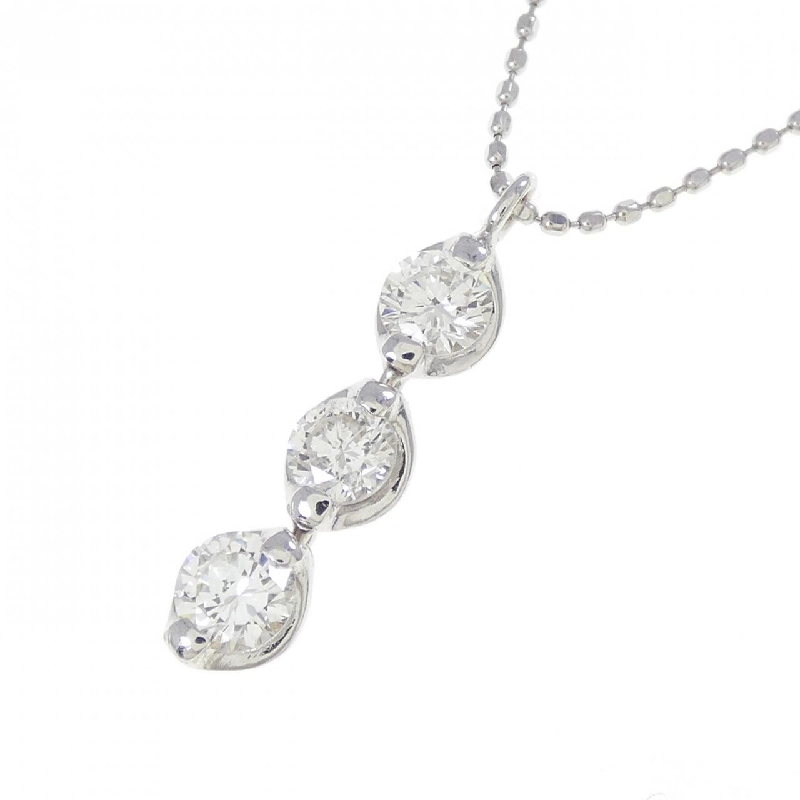 K18WG Dây chuyền kim cương ba viên 0.50CT - Hàng hiệu Chính hãng 856979