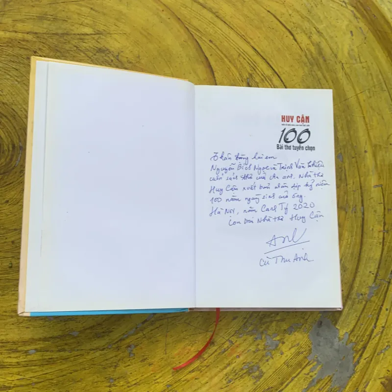 HUY CẬN - 100 BÀI THƠ TUYỂN CHỌN bìa cứng 759744