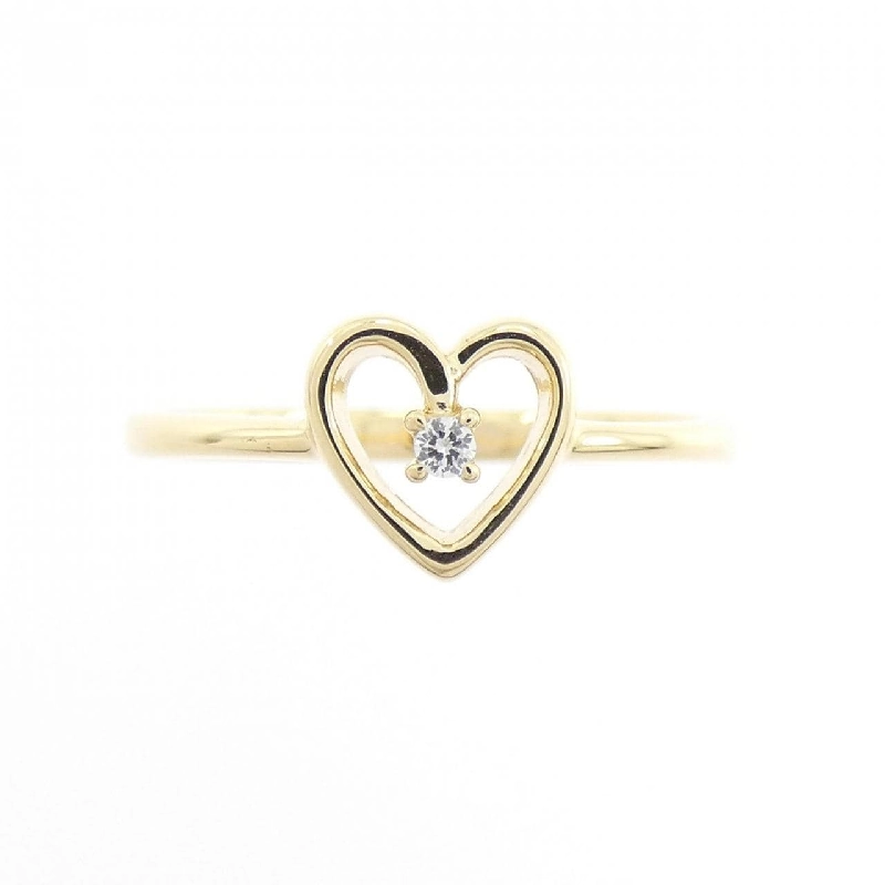 Nhẫn kim cương hình trái tim 18KTYG 666036