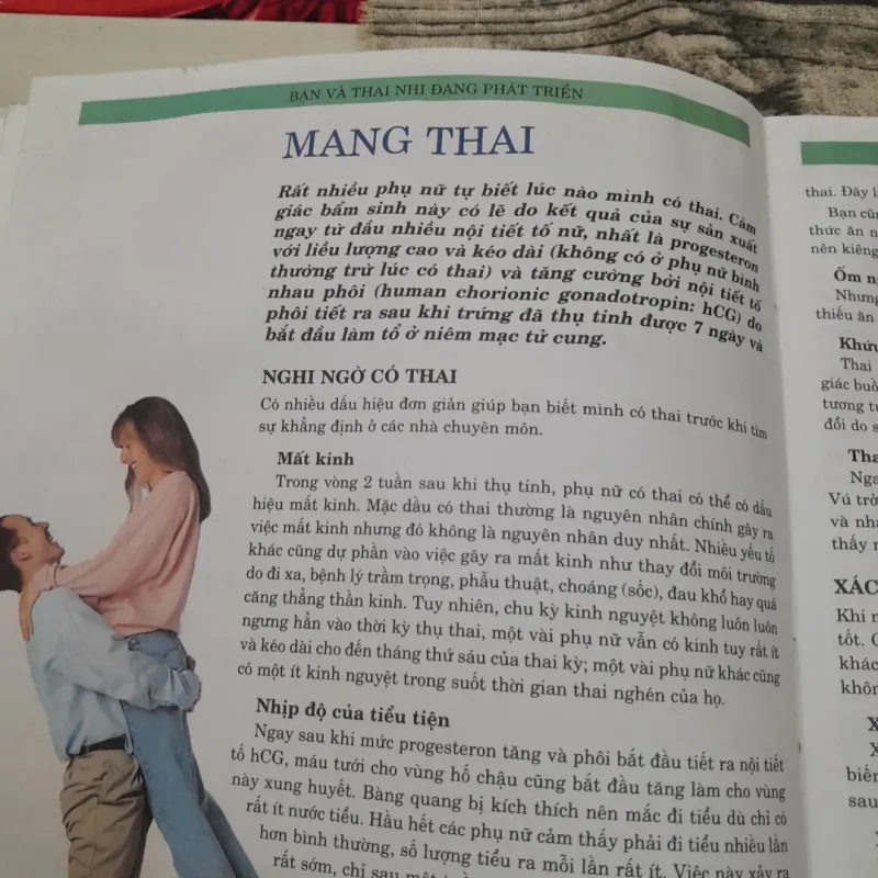 Cẩm nang MANG THAI VÀ SINH CON.Tg. Bác sỹ Miriam Stoppard MD MRCP. BD Bác sỹ Ng. Lân Đính. 783644